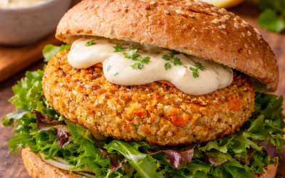 Burger speziati di ceci e carote