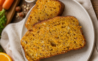 Carrot cake soffice con yogurt greco e nocciole